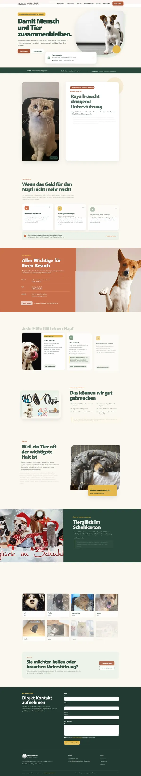Webseite Straubinger Tiertafel